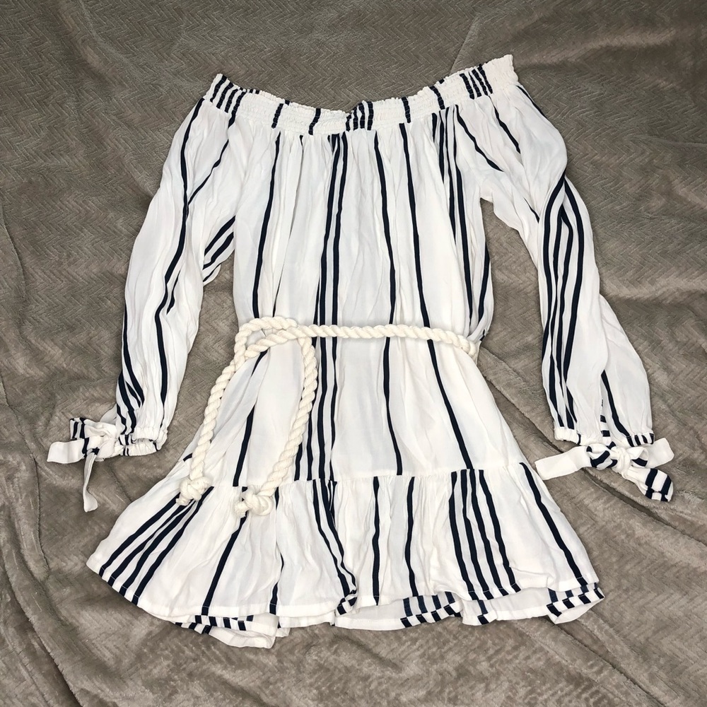 FAITHFULL THE BRAND MILOS DRESS - Del Rio Stripe